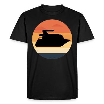 Bateau bateau bateau bateau bateau - T-shirt Premium bio Homme - noir - Devant - Nico (187cm)