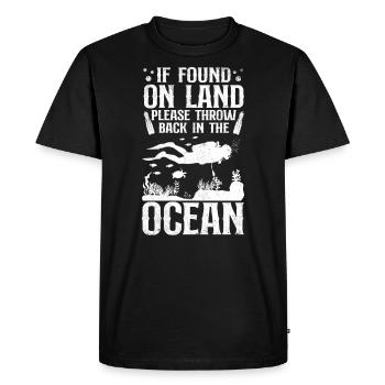 Scuba Diving Diver If Found On - T-shirt Premium bio Homme - noir - Devant - Nico (187cm)
