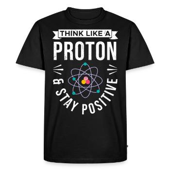 Chimistes Laboratoire Tableau périodique Neutron Alchimie - T-shirt Premium bio Homme - noir - Devant - Nico (187cm)