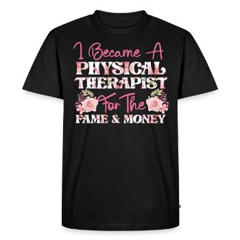Physical Therapist Therapy - Men's Premium Organic T-Shirt - black - Front - Nico (187cm)