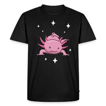 Axolotl - T-shirt Premium bio Homme - noir - Devant - Nico (187cm)