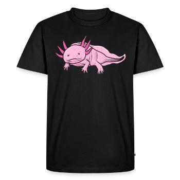 Axolotl Larve Kuffig Aquarium Trich cadeau de Lurch - T-shirt Premium bio Homme - noir - Devant - Nico (187cm)