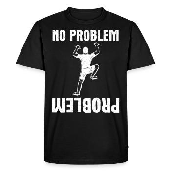 Rock Climbing Climber No Problème - T-shirt Premium bio Homme - noir - Devant - Nico (187cm)