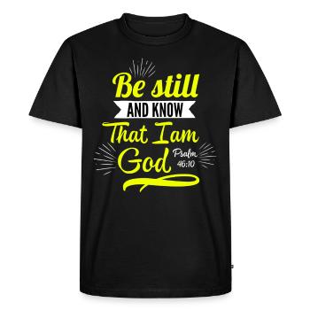 Jésus, Jésus, Jésus chrétien chrétien chrétien chrétien - T-shirt Premium bio Homme - noir - Devant - Nico (187cm)