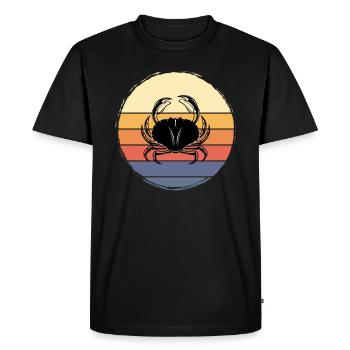 Cancer Zodiac Sign Astrology Constellation - Men's Premium Organic T-Shirt - black - Front - Nico (187cm)