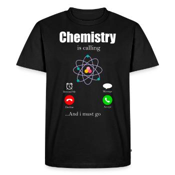 Chimie - T-shirt Premium bio Homme - noir - Devant - Nico (187cm)