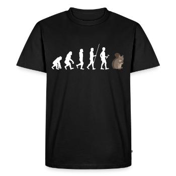 squirrel - Men's Premium Organic T-Shirt - black - Front - Nico (187cm)