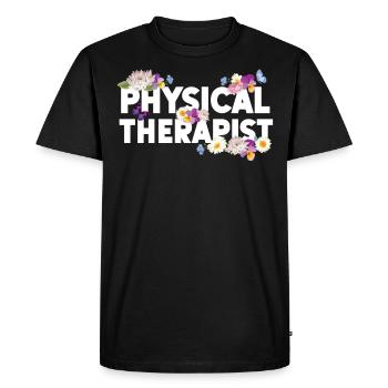 Physical Therapist Therapy - Men's Premium Organic T-Shirt - black - Front - Nico (187cm)