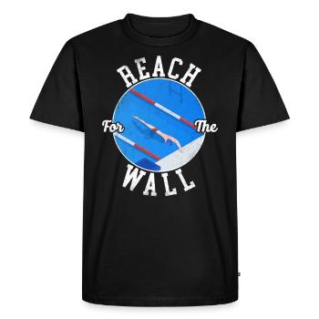 Swimming Swimmer Swim Reach For - Men's Premium Organic T-Shirt - black - Front - Nico (187cm)