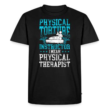 Physical Therapist Therapy - Men's Premium Organic T-Shirt - black - Front - Nico (187cm)