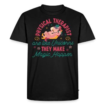 Physical Therapist Therapy - Men's Premium Organic T-Shirt - black - Front - Nico (187cm)
