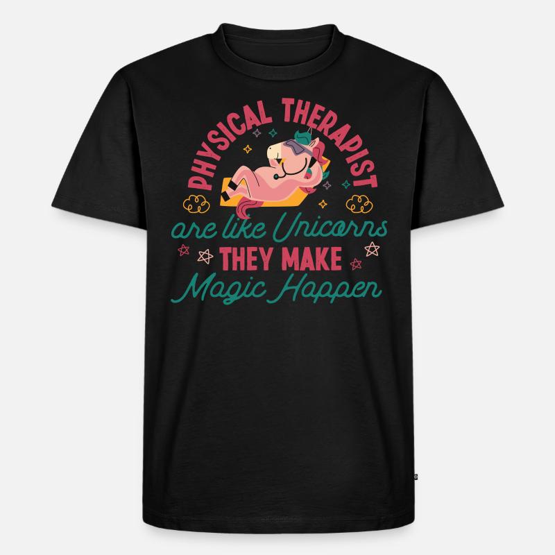Physical Therapist Therapy - Männer Premium Bio T-Shirt - Schwarz