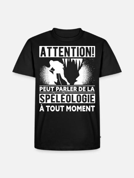 Spéléologie Humour Spéléologue - T-shirt Premium bio Homme - noir