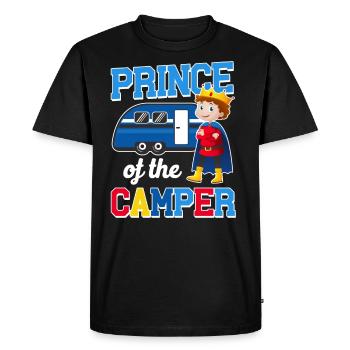 Cute Camping Prince Of The Camper - T-shirt Premium bio Homme - noir - Devant - Nico (187cm)