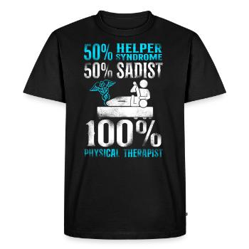 Physical Therapist Therapy - Men's Premium Organic T-Shirt - black - Front - Nico (187cm)