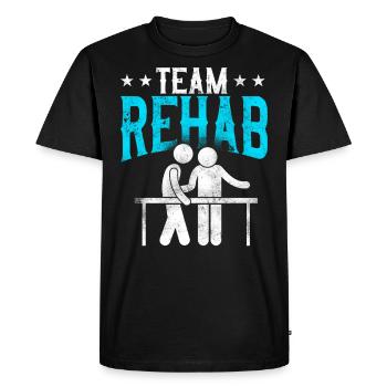 Physical Therapist Therapy - Men's Premium Organic T-Shirt - black - Front - Nico (187cm)
