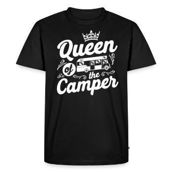 Camping Queen Of The Camper - T-shirt Premium bio Homme - noir - Devant - Nico (187cm)