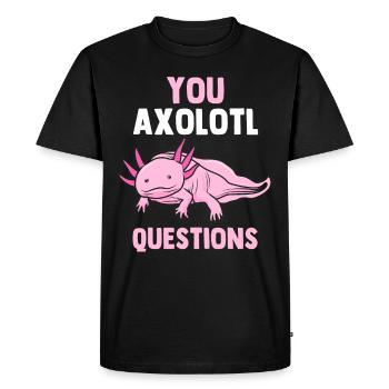 Axolotl - T-shirt Premium bio Homme - noir - Devant - Nico (187cm)
