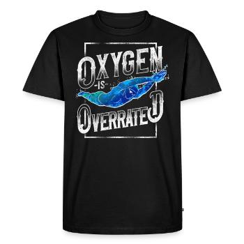 Swimming Swimmer Swim Oxygen Is - Men's Premium Organic T-Shirt - black - Front - Nico (187cm)