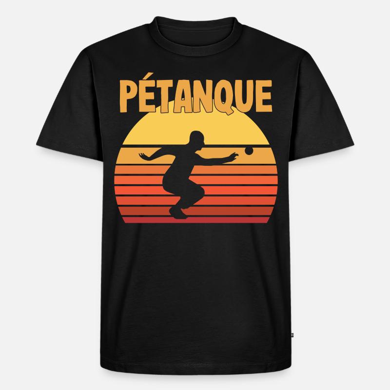 Boule Petanque Boccia - Männer Premium Bio T-Shirt - Schwarz
