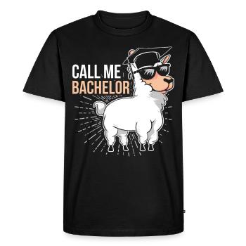 Call Me Bachelor Bachelor Graduates - Men's Premium Organic T-Shirt - black - Front - Nico (187cm)