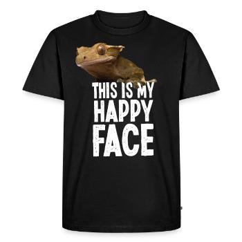 Crested Gecko This Is My Happy - T-shirt Premium bio Homme - noir - Devant - Nico (187cm)