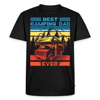 Best Camping Dad Ever Motorhome - T-shirt Premium bio Homme - noir - Devant - Nico (187cm)