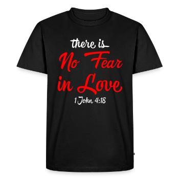 Jésus, Jésus, Jésus chrétien chrétien chrétien chrétien - T-shirt Premium bio Homme - noir - Devant - Nico (187cm)