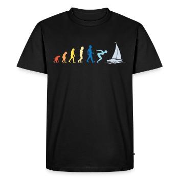 Sailing Sailboat Evolution - T-shirt Premium bio Homme - noir - Devant - Nico (187cm)