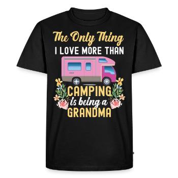 Camping Being A Grandma Motorhome - T-shirt Premium bio Homme - noir - Devant - Nico (187cm)