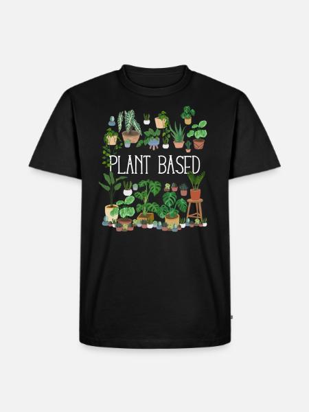 Plant Based - Men's Premium Organic T-Shirt - black