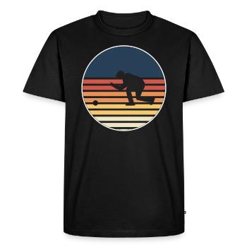 Pétanque Pétanque Pétanque Pétanque Boules Boules - T-shirt Premium bio Homme - noir - Devant - Nico (187cm)