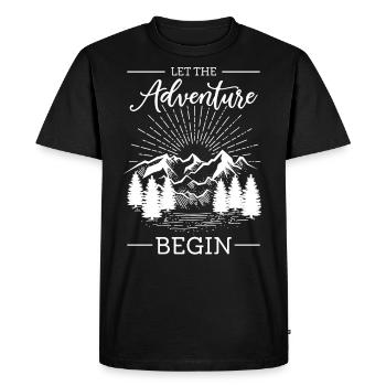 Rock Climbing Climber Let The - T-shirt Premium bio Homme - noir - Devant - Nico (187cm)