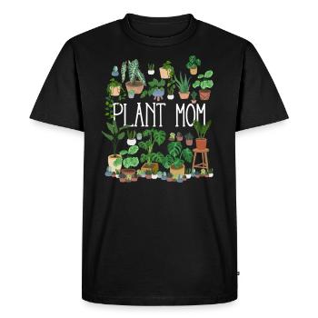 Plant Mom - Men's Premium Organic T-Shirt - black - Front - Nico (187cm)