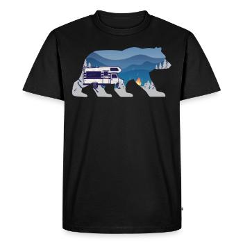Camping Bear Motorhome - T-shirt Premium bio Homme - noir - Devant - Nico (187cm)