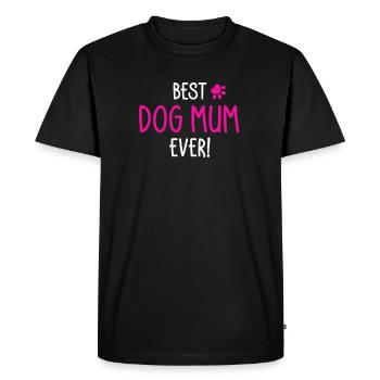 Best Dog Mum ever - T-shirt Premium bio Homme - noir - Devant - Nico (187cm)