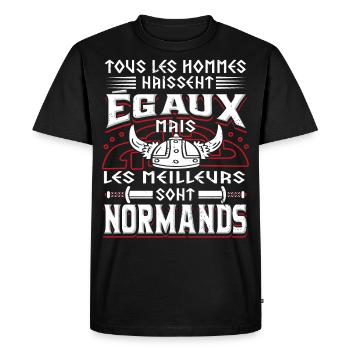 Normand Humour Normandie - T-shirt Premium bio Homme - noir - Devant - Nico (187cm)