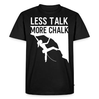 Rock Climbing Climber Carabiner - Men's Premium Organic T-Shirt - black - Front - Nico (187cm)