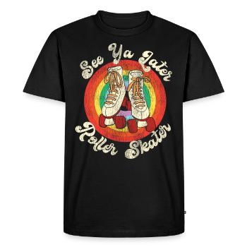 Cool Roller Skating Skate Girl - T-shirt Premium bio Homme - noir - Devant - Nico (187cm)