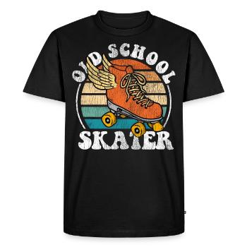 Cool Roller Skating Skate Girl - T-shirt Premium bio Homme - noir - Devant - Nico (187cm)