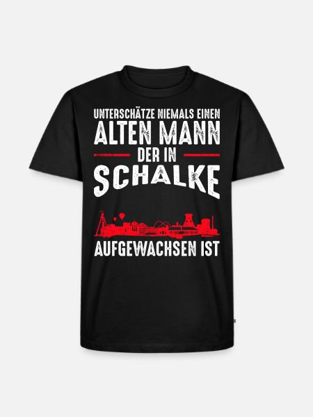 Gelsenkirchen Schalke Männer Spruch - Männer Premium Bio T-Shirt - Schwarz