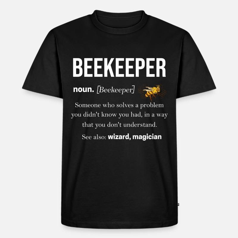 Imker - Männer Premium Bio T-Shirt - Schwarz