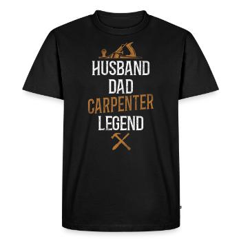 Woodworker Carpenter Tools Vintage - T-shirt Premium bio Homme - noir - Devant - Nico (187cm)