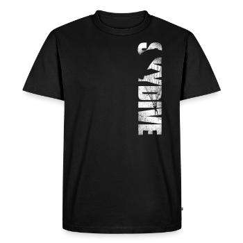 Skydiving Vintage Skydive - Men's Premium Organic T-Shirt - black - Front - Nico (187cm)