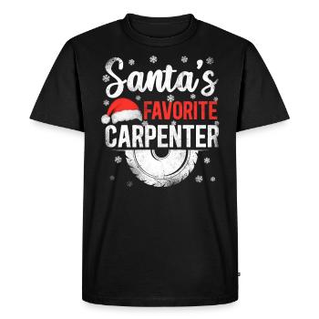 Woodworker Carpenter Tools Vintage - T-shirt Premium bio Homme - noir - Devant - Nico (187cm)