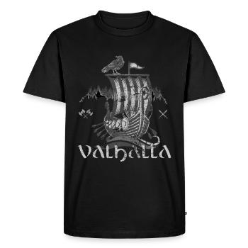 Valhalla Viking Vikings Bjoern côté fer - T-shirt Premium bio Homme - noir - Devant - Nico (187cm)