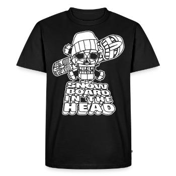 Snowboard, Sports Extrêmes, Suisse - T-shirt Premium bio Homme - noir - Devant - Nico (187cm)