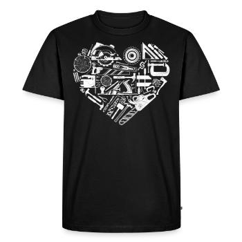 Woodworker Carpenter Tools Vintage - T-shirt Premium bio Homme - noir - Devant - Nico (187cm)