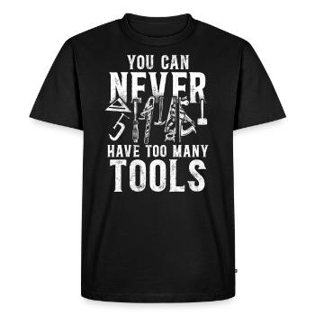 Woodworker Carpenter Tools Vintage - T-shirt Premium bio Homme - noir - Devant - Nico (187cm)
