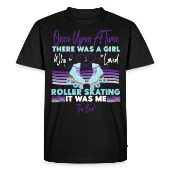 Cool Roller Skating Skate Girl - T-shirt Premium bio Homme - noir - Devant - Nico (187cm)